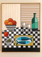 Fish with Bowl of Olives