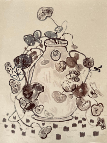 Nasturtium in Strawberry Pot