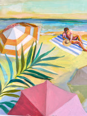 Golden Beach Scene