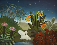 Egret and Mars