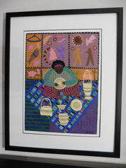 Basket Weaver and Biblical Quilt