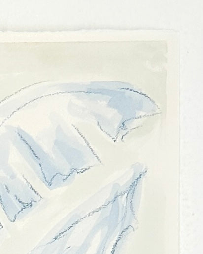 Blue Palm Leaves No. 6