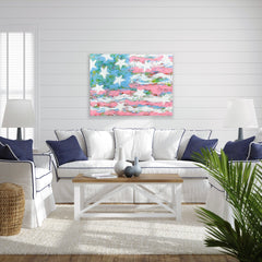 Pink & Blue Flag