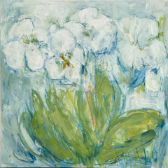 White Orchid Blooms