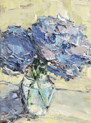 Pair of Blue Hydrangeas