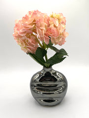 Metallic Roll Vase