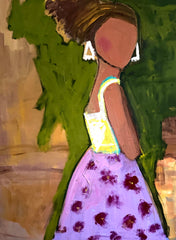 Purple Dotted Skirt