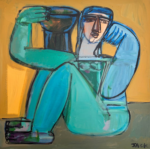 Woman and Honey Pot