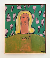 Woman with Ice Cream