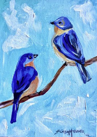 Pair of Bluebirds