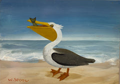 Pelican with Fish