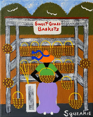 Basket Lady (Red Sign)