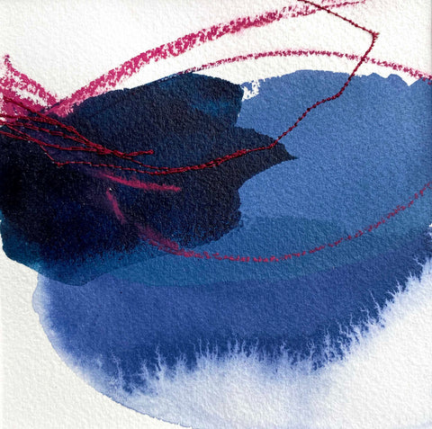 Color Study in Blue Violet and Magenta