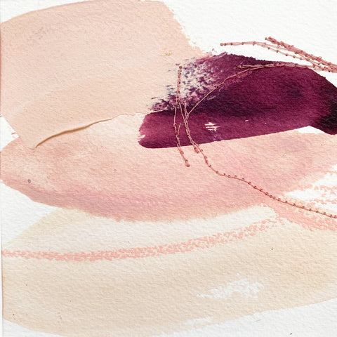 Color Study in Peach and Purple