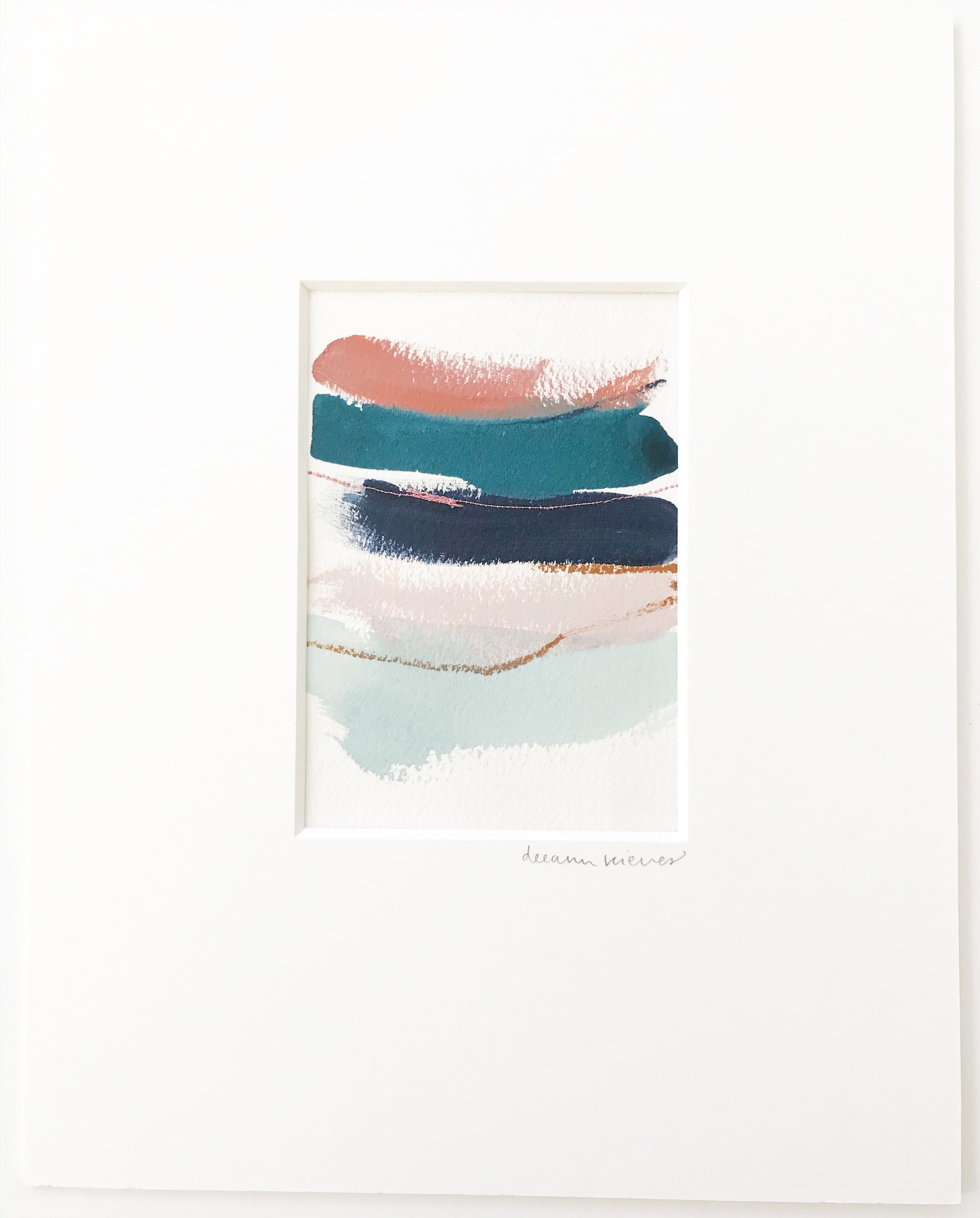 Color Study in Copper Teal and Indigo