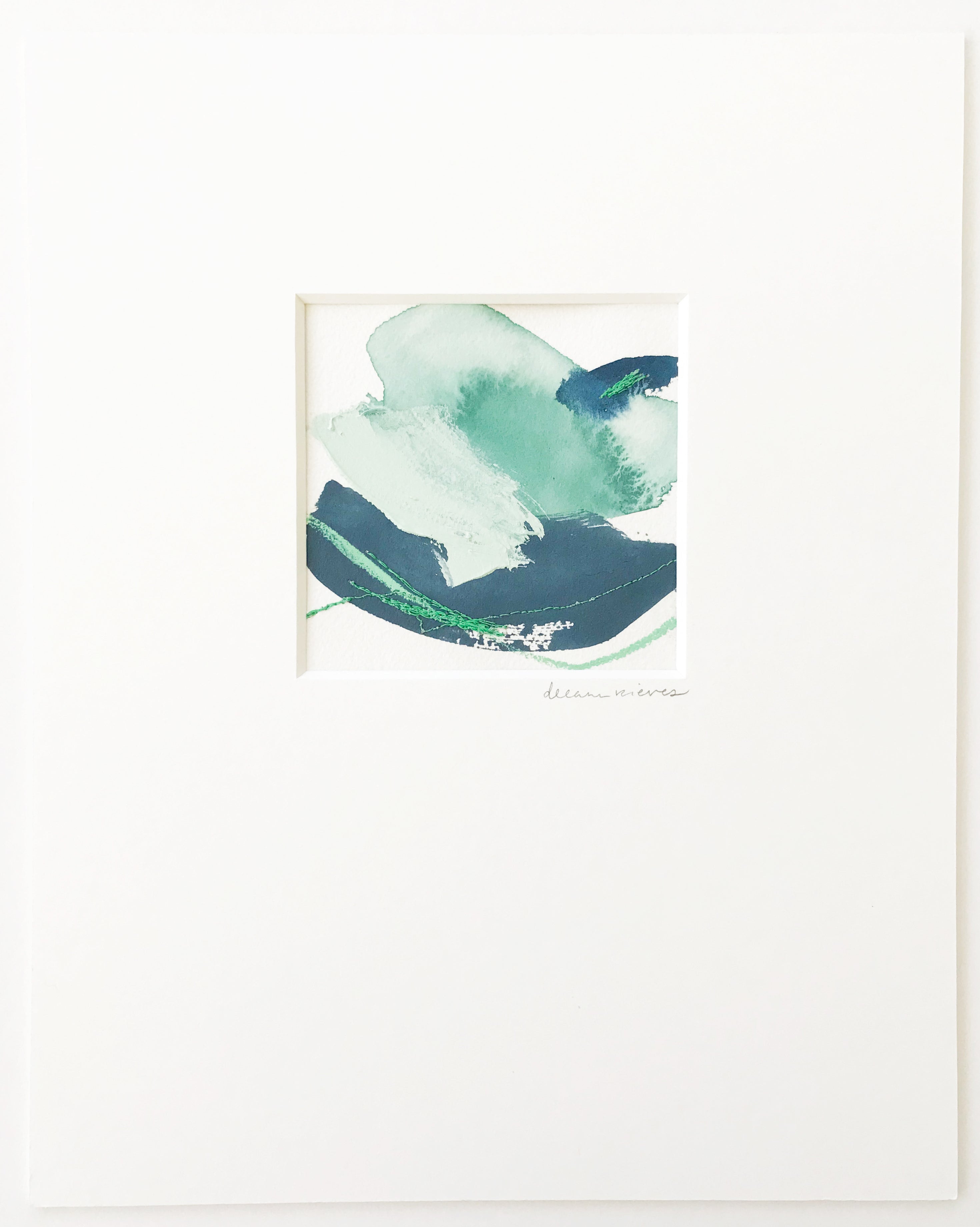 Color Study in Green and Blue