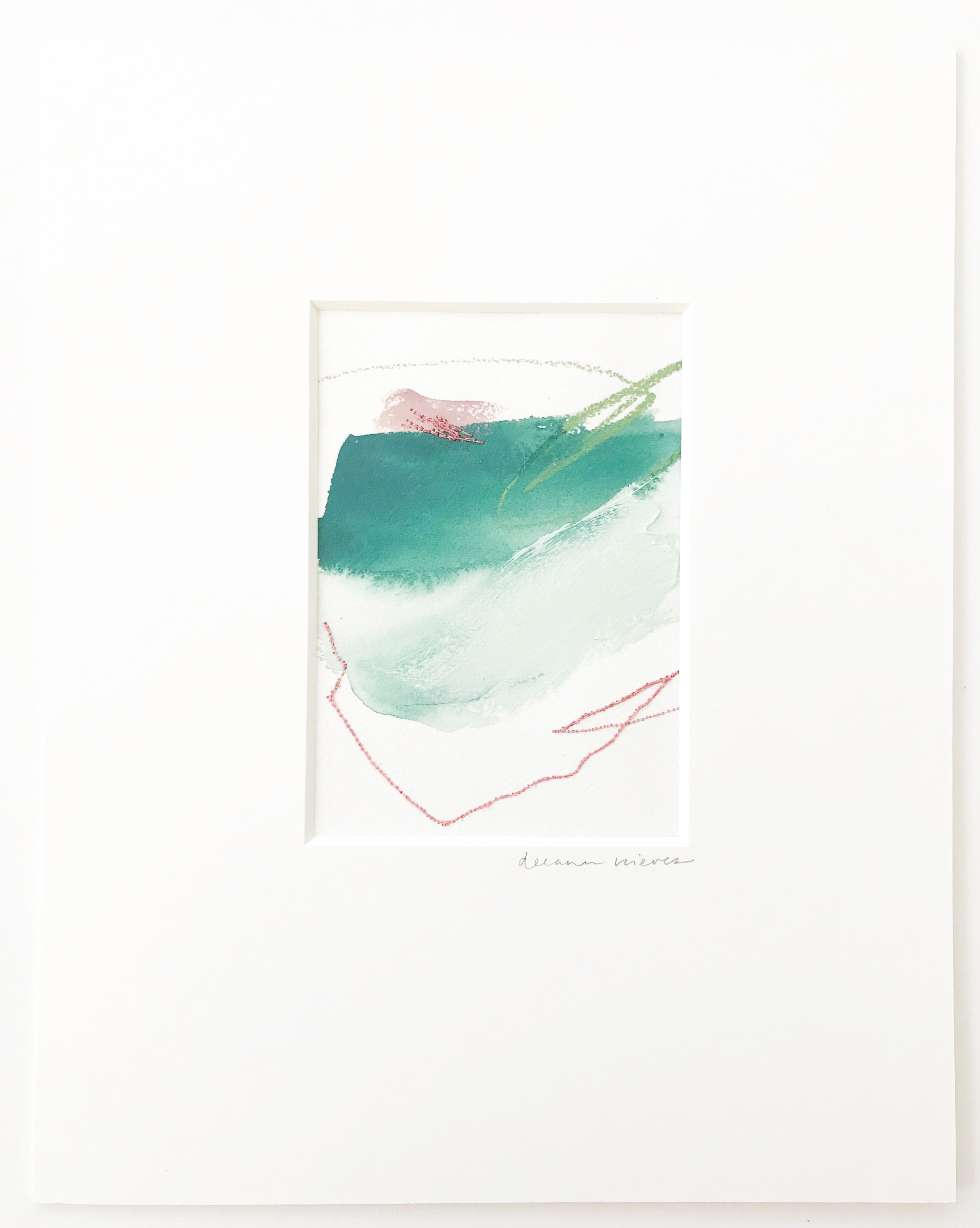 Color Study in Green and Pink