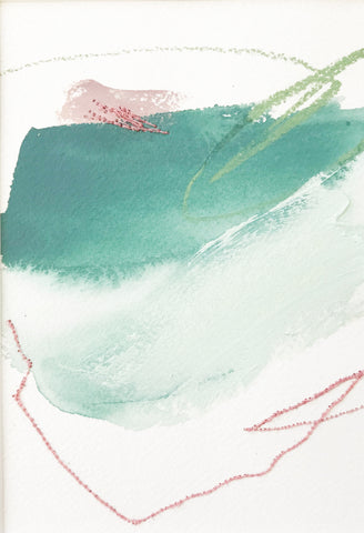 Color Study in Green and Pink