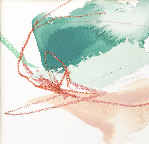 Color Study in Peach and Green
