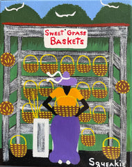 Basket Lady, Blue Sky