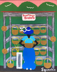 Basket Lady (Blue Hat)