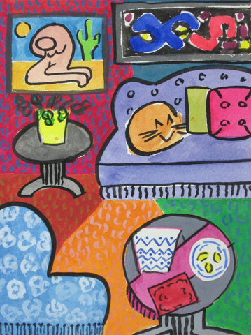 Cat on Sofa