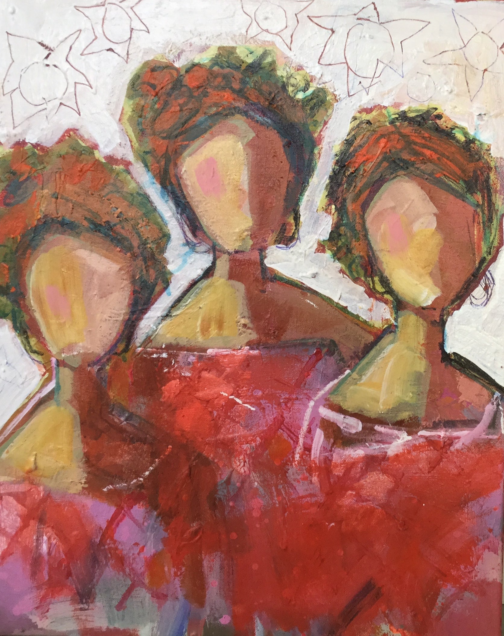 Sisters in Red